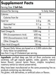 Ultimate Omega - Lemon Capsules - 120 capsules - INGREDIENTS