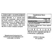 Ginkgo Biloba 120mg - 60 capsules - Image 2