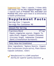 HCL Activator, Premier - 90 capsules - Image 3