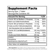 B-Complex, BioActive Timed Release - 60 tablets - Image 2