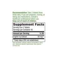 Alternative view of Ivy Extract - 90 tablets