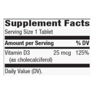 Vitamin D3 - 1000 IU - 90 tablets - Image 2