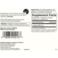 Alternative view of L-Lysine Capsules - 90 capsules