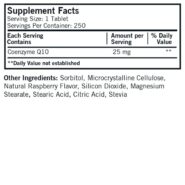 Alternative view of Coenzyme Q10 25 mg Children's Chewable Tablets - 250 tablets