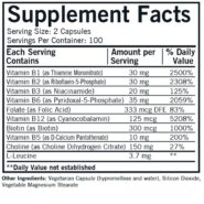 B-Complex with CoEnzymes Pro-Support - Hypoallergenic - 200 capsules - Image 2