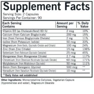 Alternative view of Advanced Mineral Support Capsules - Hypo 180 ct