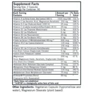 Alternative view of Advanced Adult Multi-Vitamin/Mineral - with 5-MTHF Hypoallergenic 180ct