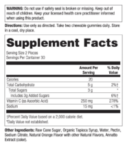 Vitamin C Gummies (250mg) - 60 gummies - Image 2