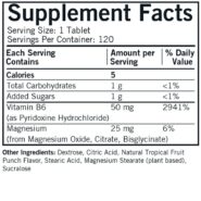 Alternative view of Chewable Vitamin B6 with Magnesium - 120 chewables