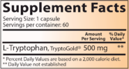 Alternative view of L-Tryptophan 60 caps