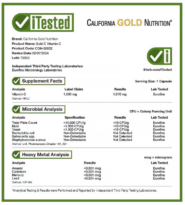 California Gold Nutrition, Gold C, USP Grade Vitamin C, 1,000 mg, 240 Veggie Capsules - Image 3