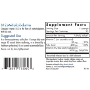 B12 Methylcobalamin 3,000mcg - 50 lozenges - Image 2