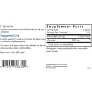 Alternative view of L-Tyrosine 500mg - 100 capsules