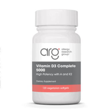 Vitamin D3 Complete 5000 Daily Balance with A and K2 - 120 softgels