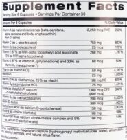 HEALTH GENESIS HIGH DOSE MULTIPLE VITAMIN/MINERAL FORMULA (180 Capsules) - Image 2