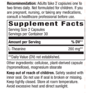 L-Theanine - 60 capsules - Image 3