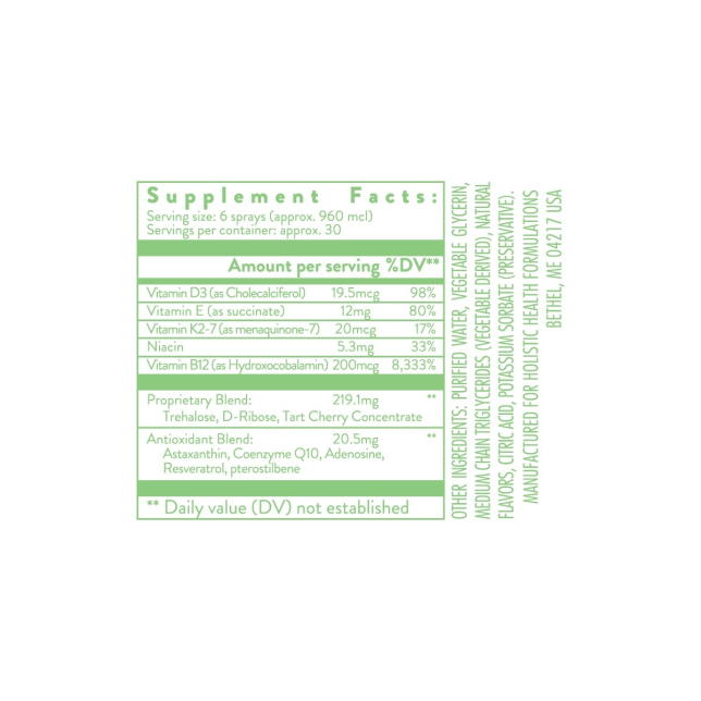 Resveratrol™ Antioxidant & Glutamate Balance Spray 29ML (.97 FL oz) - Image 2