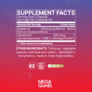 Alternative view of MegaQuin K2+D3- 60 capsules