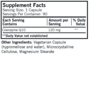 Alternative view of Coenzyme Q10 120 mg Capsules - Hypo 90 caps