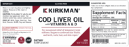 Cod Liver Oil with Vitamins A & D - 300 softgels - Image 3