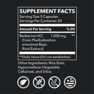 Alternative view of Berberine HCl - 90 capsules