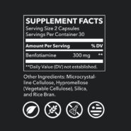 Alternative view of Benfotiamine (300mg) - 60 capsules