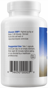 Alternative view of Beta 1,3D Glucan, Glucan 300® 500 mg - 60 capsules