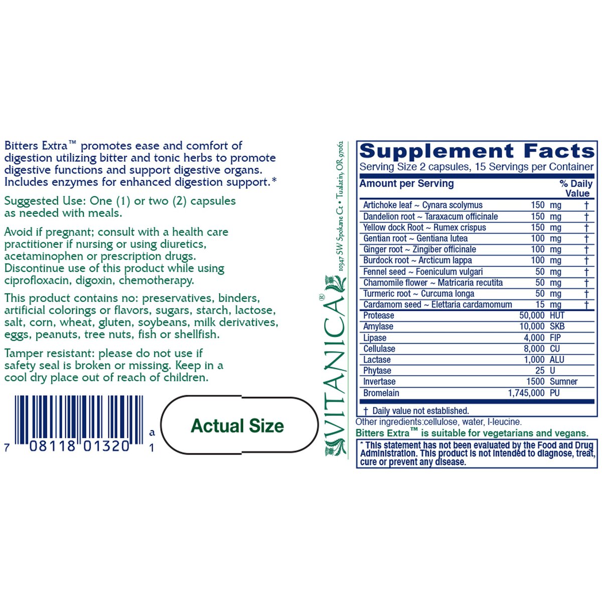 Bitters Extra - 30 capsules - Image 2