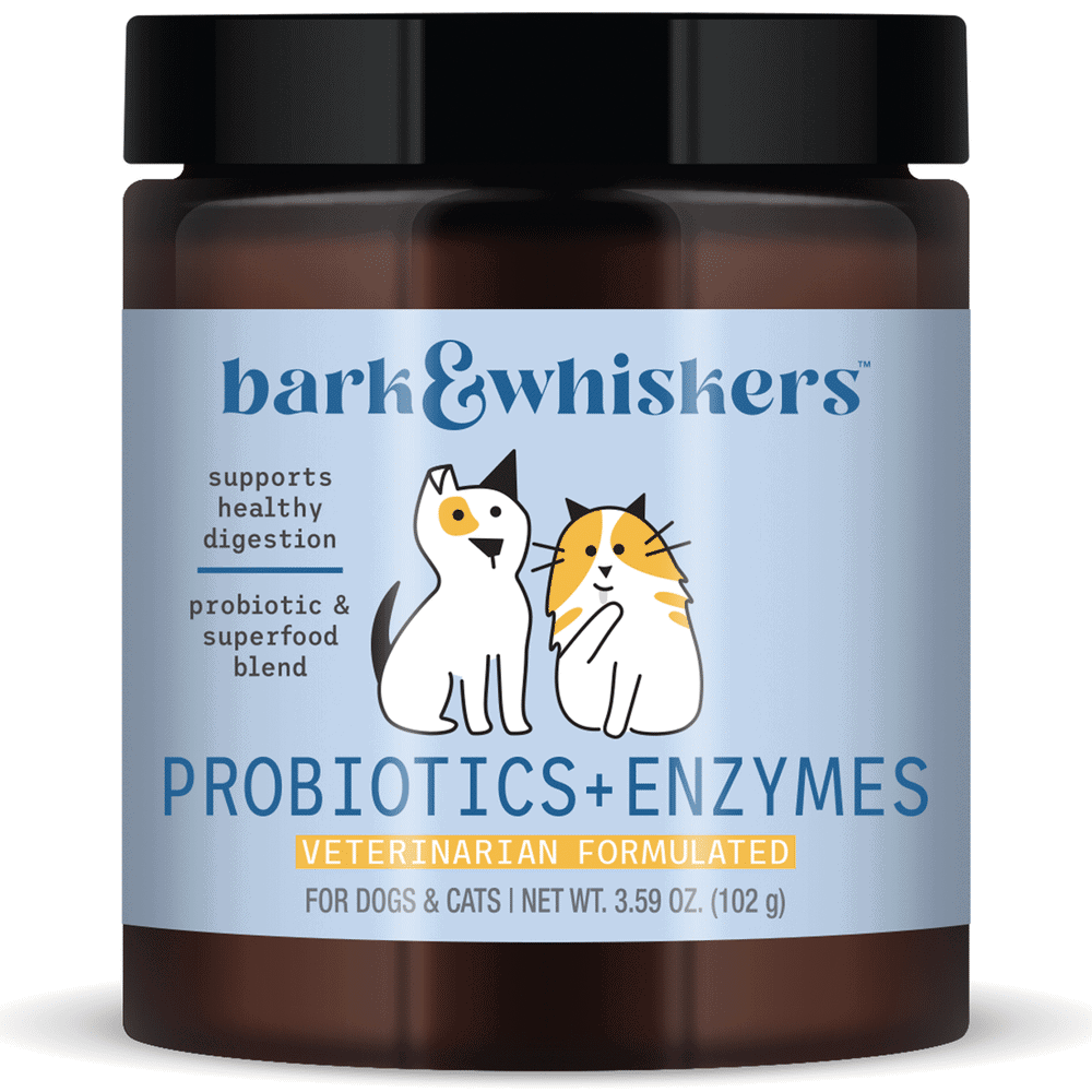 Bark & Whiskers® Probiotics + Enzymes for Cats and Dogs - 102 grams