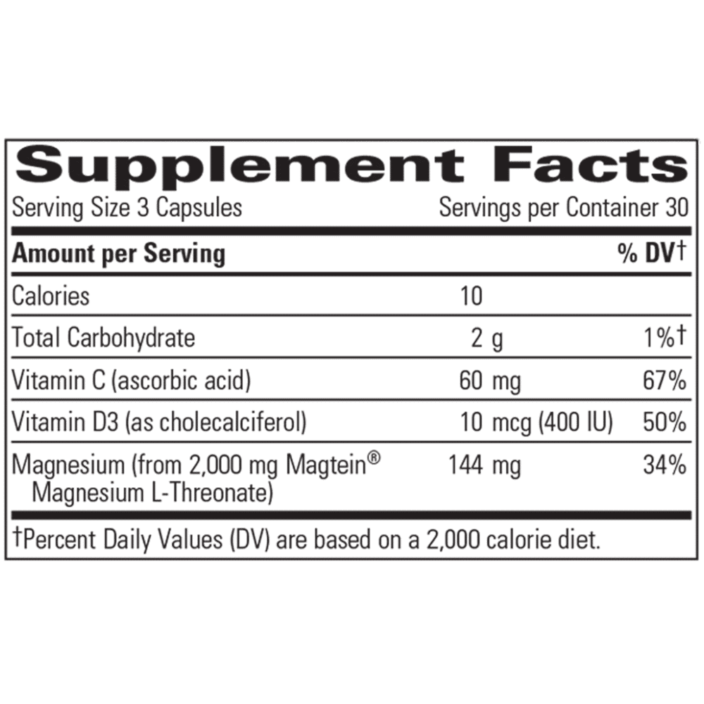Magtein® L-Threonate Plus - 90 capsules - Image 2
