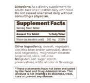 Alternative view of Immediate Release Plain Niacin (Nicotinic Acid) 500mg - 100 tablets