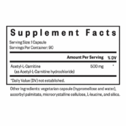 Alternative view of Acetyl-L-Carnitine - 90 Capsules