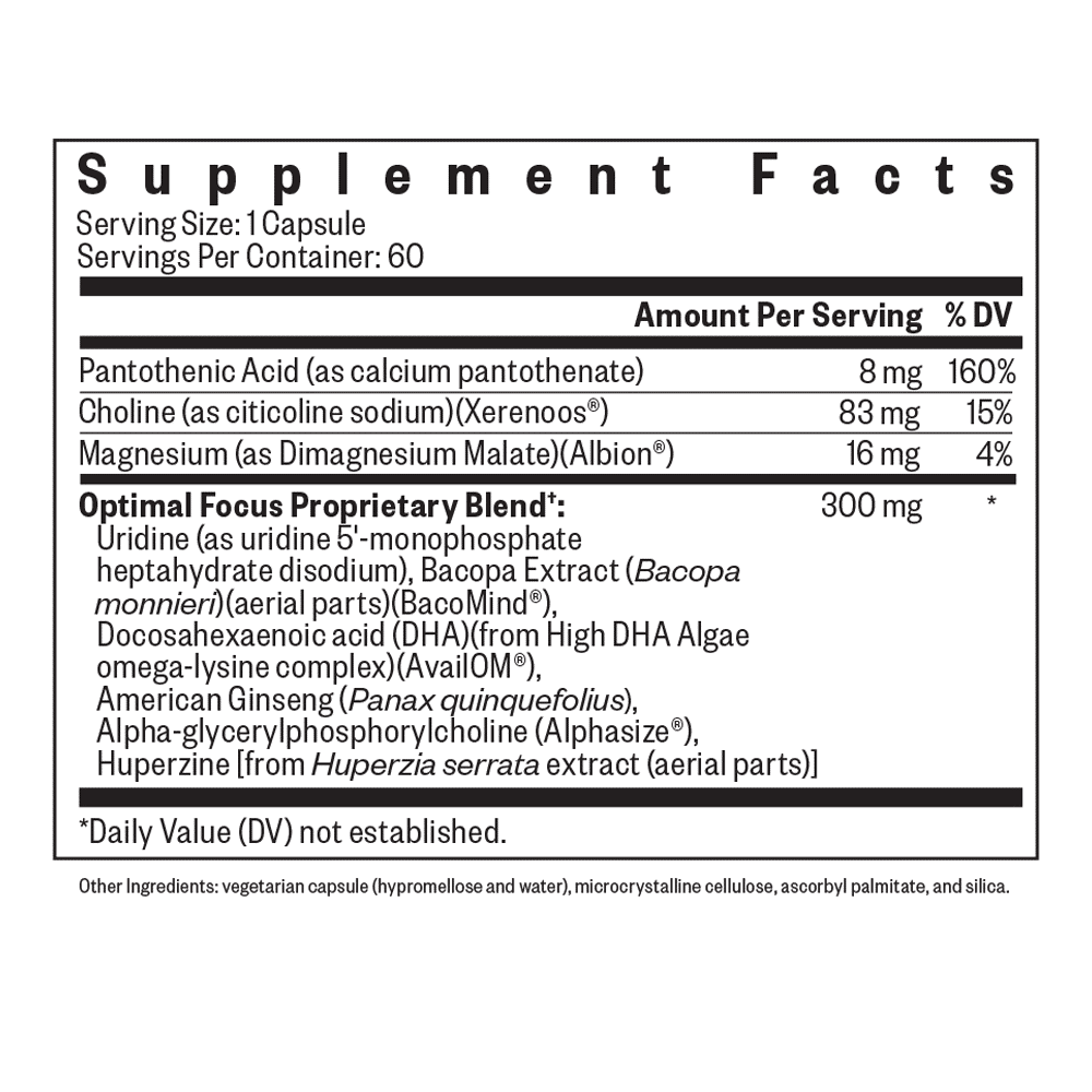 OPTIMAL FOCUS - 90 CAPSULES - Image 2