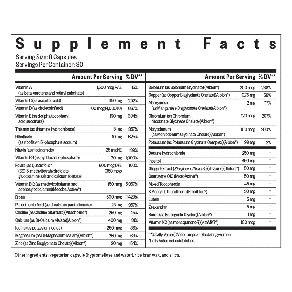 OPTIMAL PRENATAL - 240 CAPSULES - Image 2