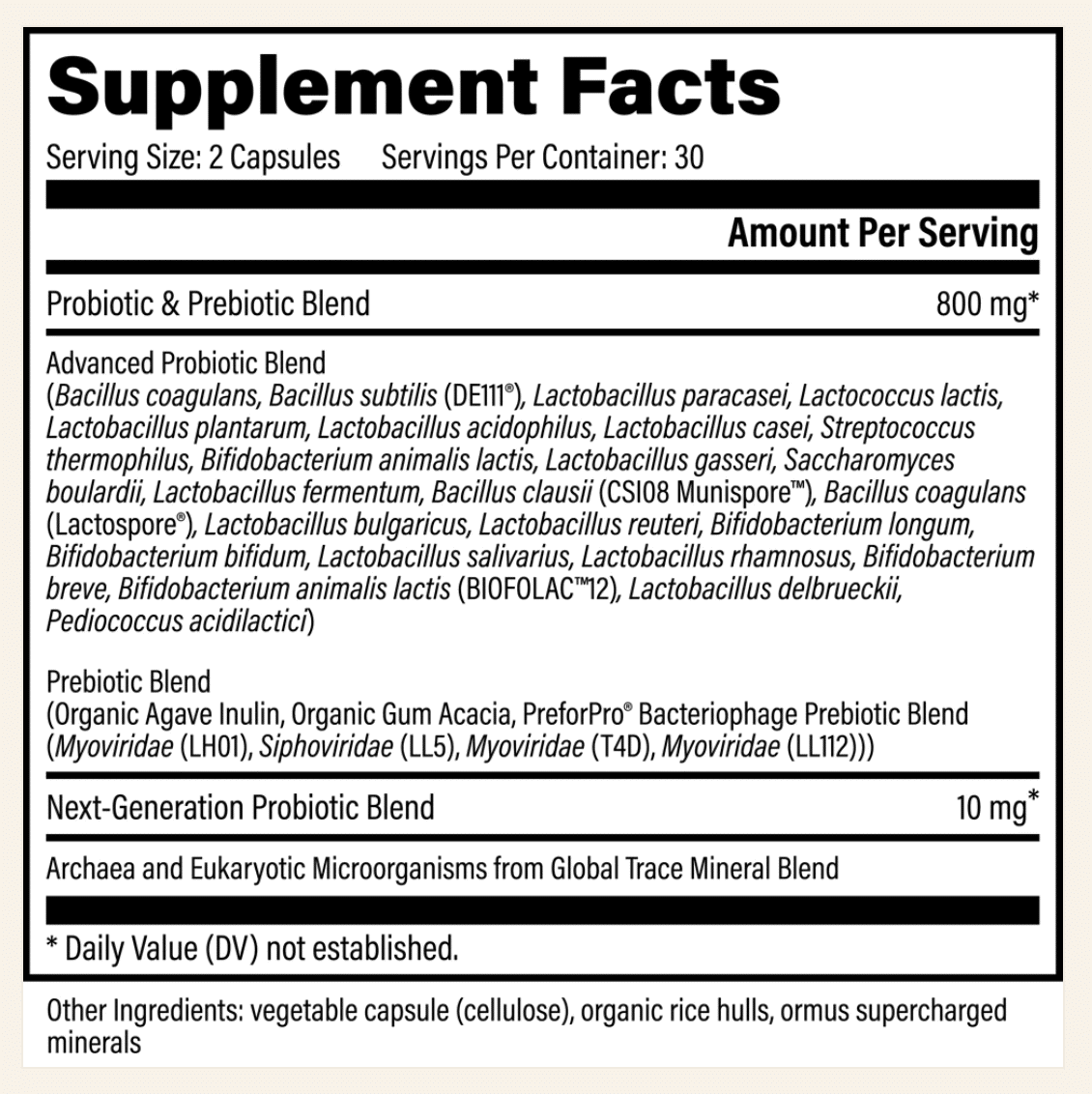 Ultimate Probiotic - 60 capsules - Image 2