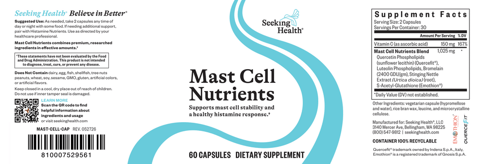 Mast Cell Nutrients - 60 capsules - Image 2